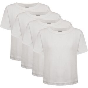 Keanu Boys Heatforce Thermal Short-Sleeved T-Shirt (Pack of 4) / White